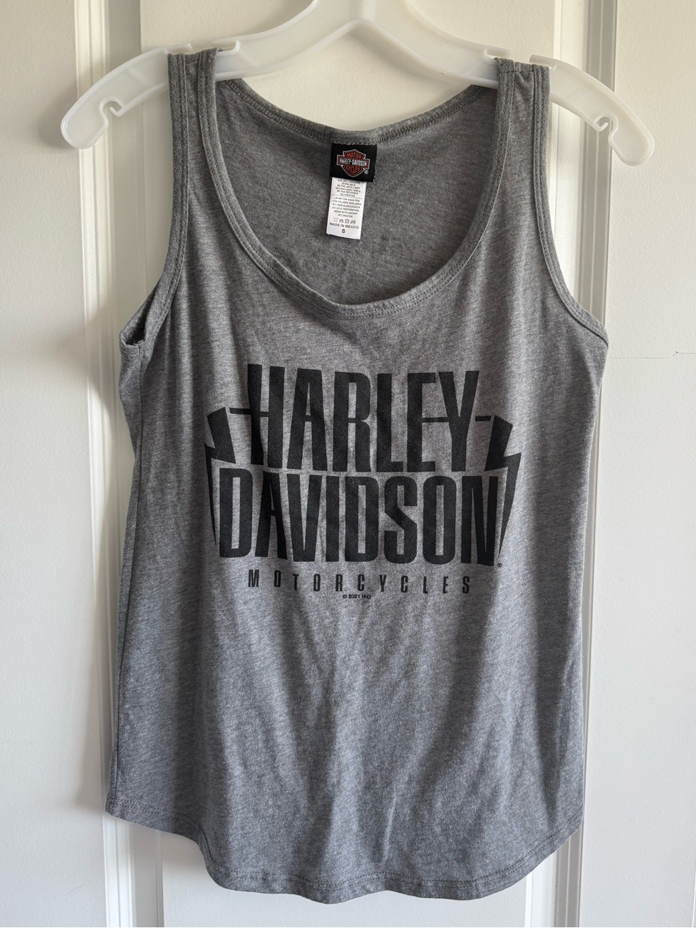 Harley-Davidson Gray Tank Top with Black Logo